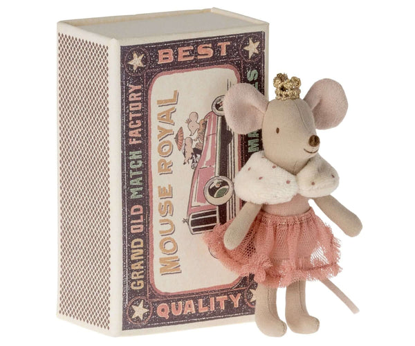 Maileg, Princess Mouse, Little Sister in Matchbox