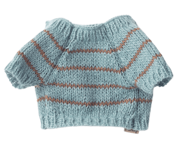 Maileg, Puppy Supply, Small, Knitted Sweater - Dusty Blue