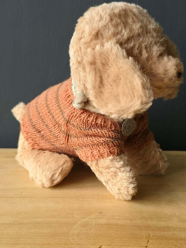 Maileg, Puppy Supply, Small, Knitted Sweater - Coral