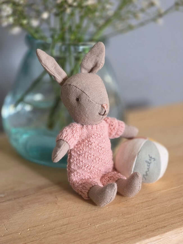 Maileg, Rabbit Set, Micro - Sand Rose