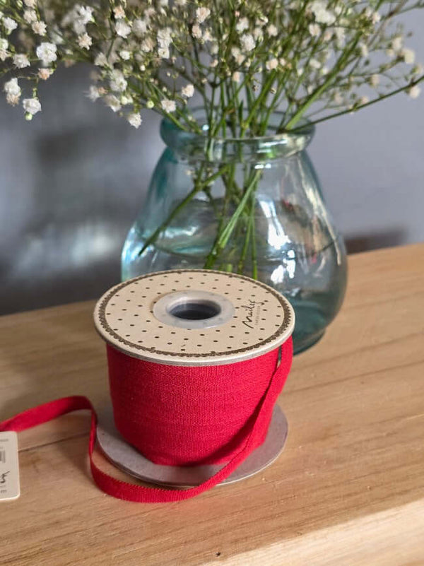 Maileg, Ribbon, 25m Vintage Red