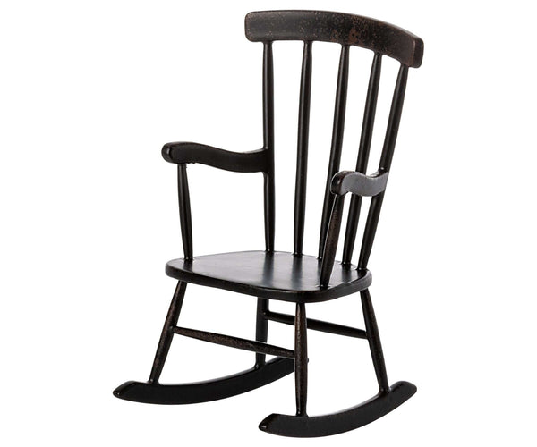 Maileg, Rocking Chair, Mouse - Anthracite