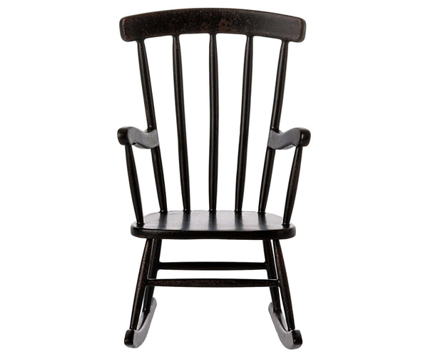 Maileg, Rocking Chair, Mouse - Anthracite