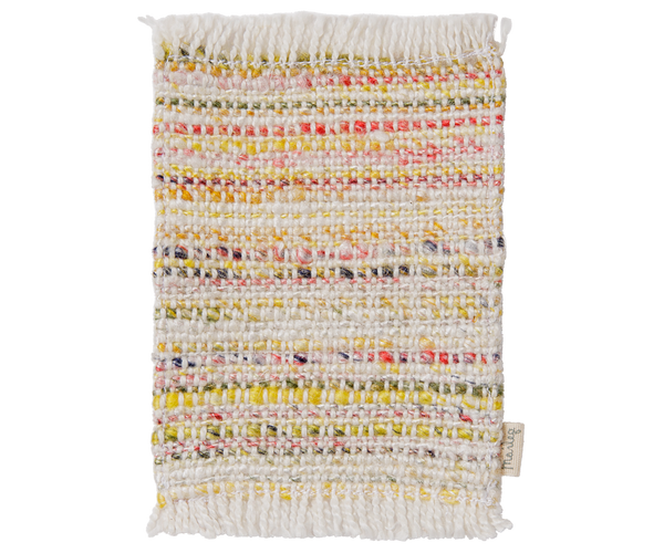 PRE-ORDER Maileg, Rug, Mouse, Mini - Multi Stripe **DUE OCT**