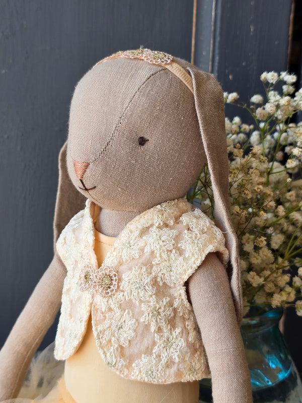 Maileg, Size 3 Bunny, Classic - Ballet Suit & Skirt Cream
