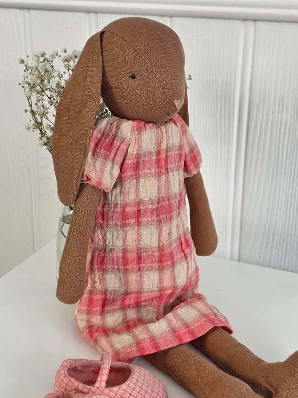 Maileg, Size 3 Bunny In Checked Dress