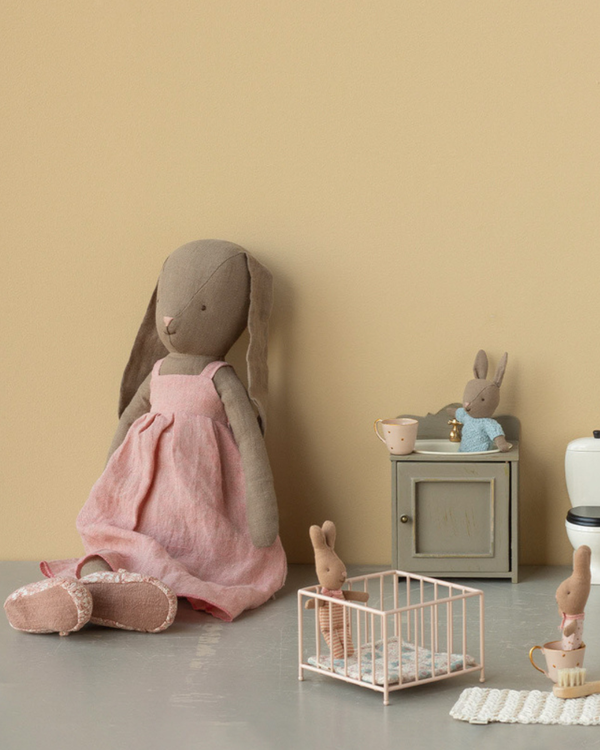 Maileg, Bunny, Size 4 - Brown - Dress and Shoes