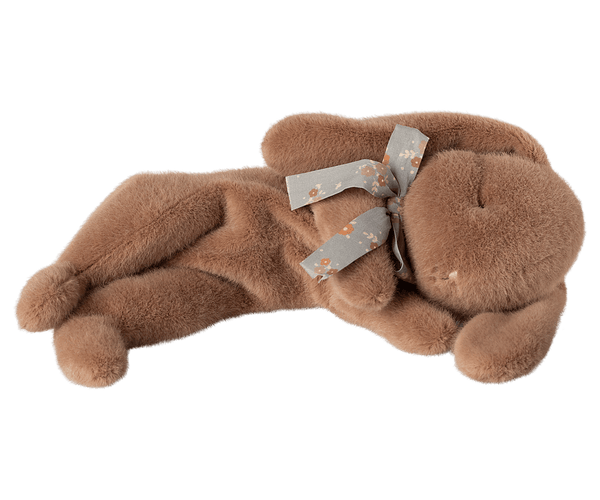 Maileg, Sleeping Bunny Plush, Small - Soft Brown