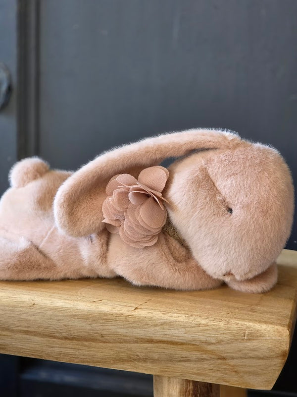 Maileg, Sleeping Bunny Plush, Small - Powder