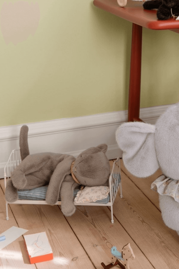 Maileg, Sleeping Kitten Plush, Medium - Grey