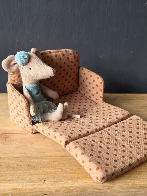 Maileg, Sofa Bed, Mouse - Dots
