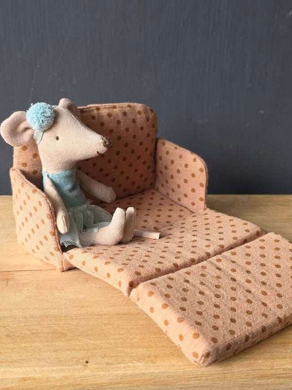 Maileg, Sofa Bed, Mouse - Dots