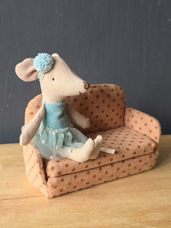 Maileg, Sofa Bed, Mouse - Dots