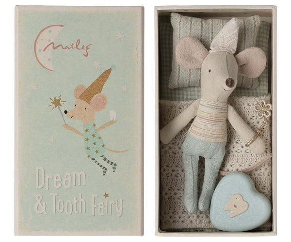 *Pre-Order* Maileg, Tooth Fairy Mouse, Little Brother in Matchbox (Due April)