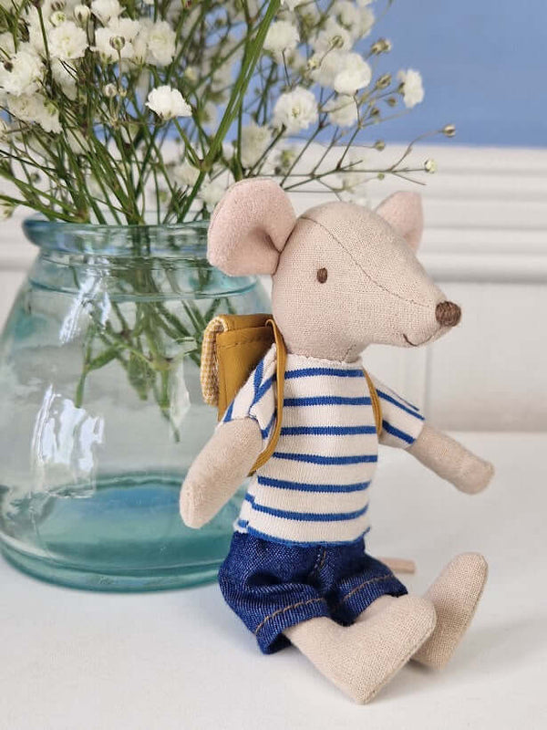 Maileg, Tricycle Mouse, Big Brother w Bag