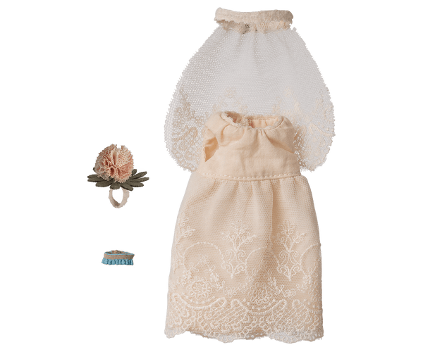 Maileg, Wedding Dress, Mum Mouse