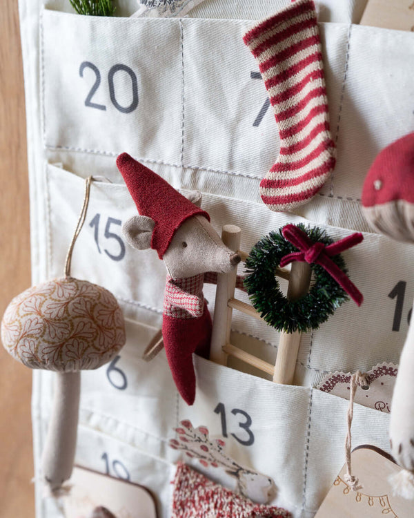 Maileg, Christmas Mouse, Baby in Suitcase