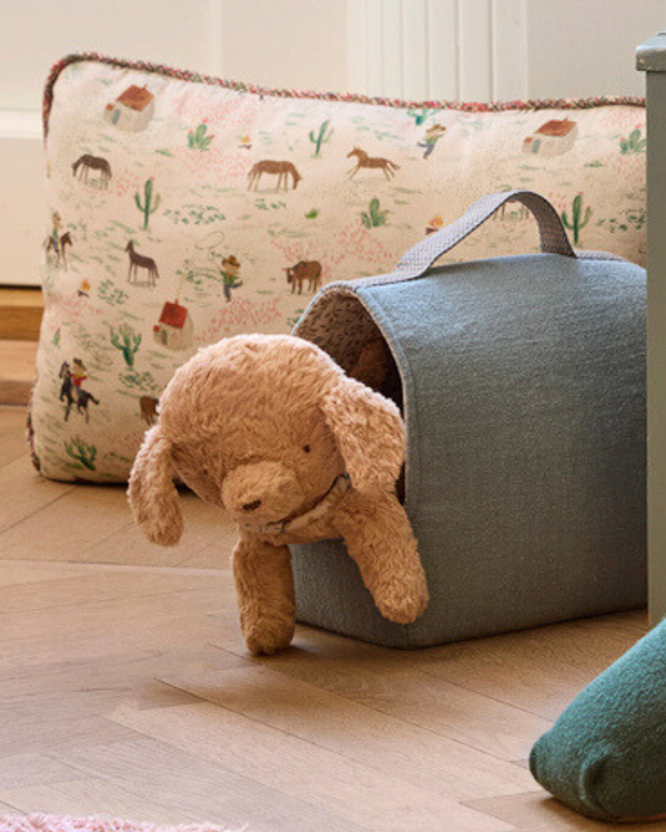 Maileg, Pet Carrier - Dusty Blue