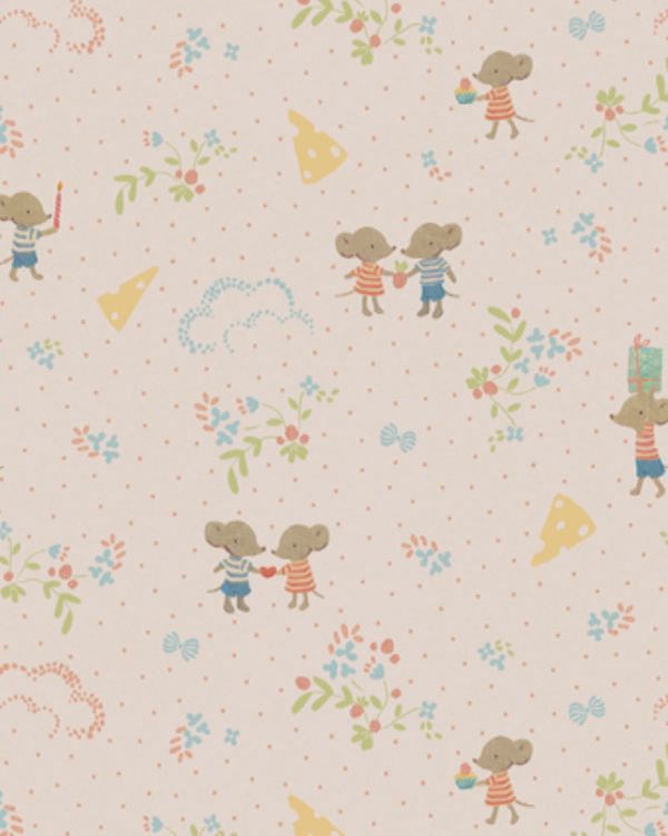 Maileg, Gift Bag, Medium - Have a Mice Day (set of 5 bags)