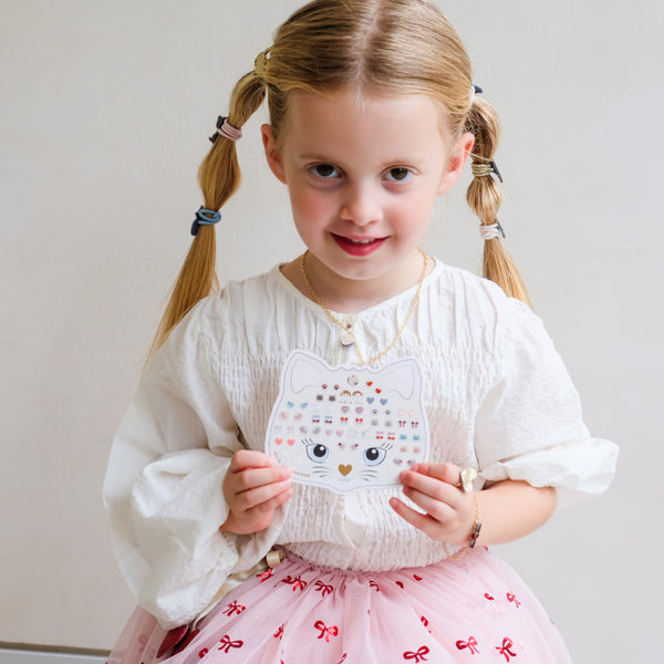 Mimi & Lula,  Kittybow Stick on Earrings