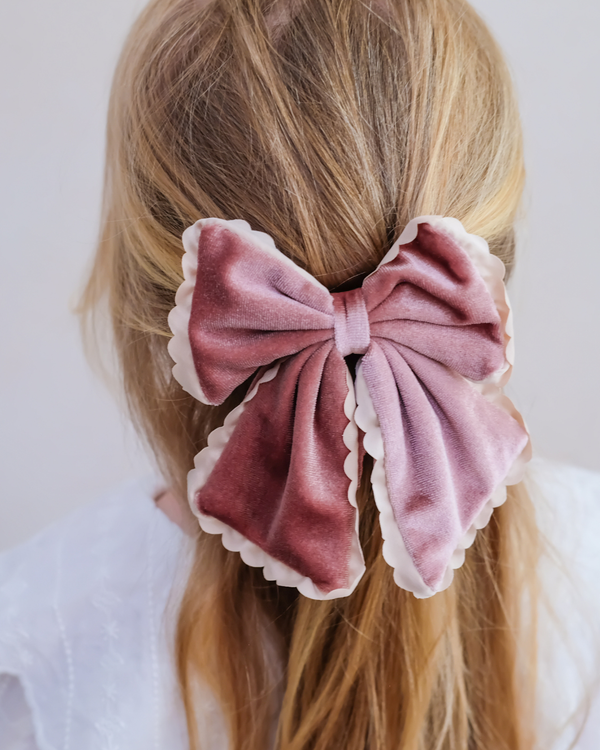 Mimi & Lula, Scalloped Edge Velvet Bow