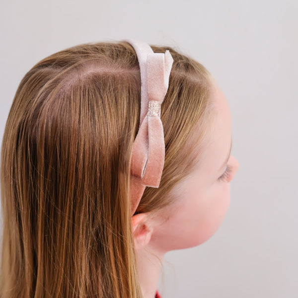 Mimi & Lula, Violet Bow Headband - Pink