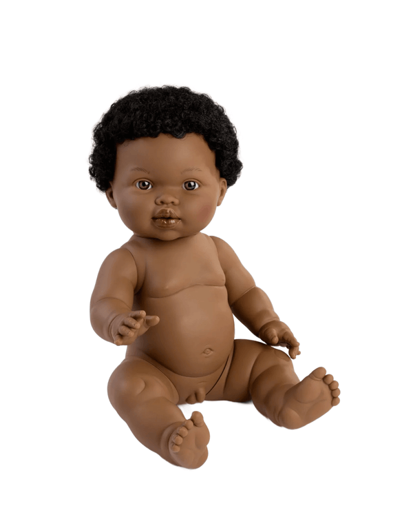 Mini Colettos, Satchel (African Boy Doll with Short Hair)