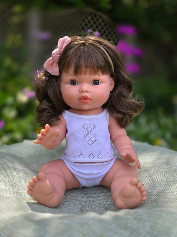 Mini Colettos, Aria (Brunette Girl Doll with Blue Eyes)