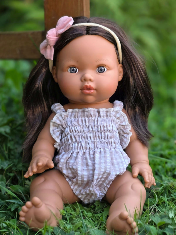 Mini Colettos, Isabel (Hispanic Girl, Brown Straight Hair and Blue Eyes)