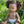 Mini Colettos, Jedda (African Girl Doll with Brown Eyes & Pigtails)