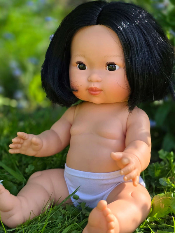 Mini Colettos, Oshin (Asian Girl Doll with Dark Eyes)