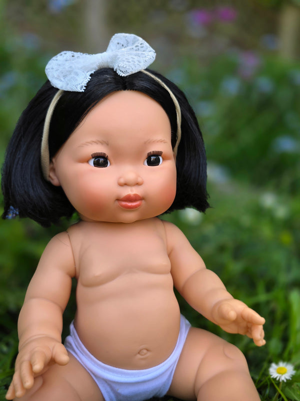Mini Colettos, Oshin (Asian Girl Doll with Dark Eyes)