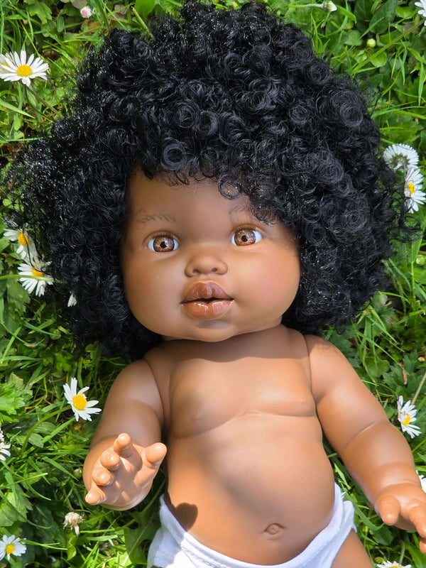 Mini Colettos, Sarah (African Girl with Brown Eyes & Curly Hair)