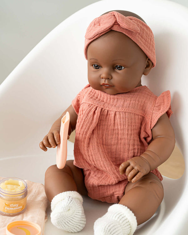 Tiny Harlow, Tiny Tummies Banana Custard Puree Food Jar & Spoon Set