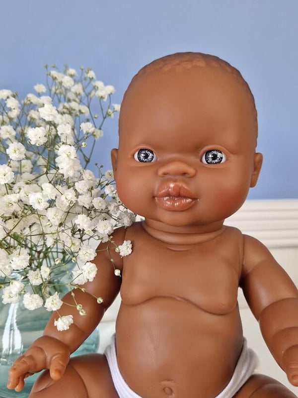 Minikane, Baby Boy Kofi (light eyes) **Does NOT Come w Underwear**
