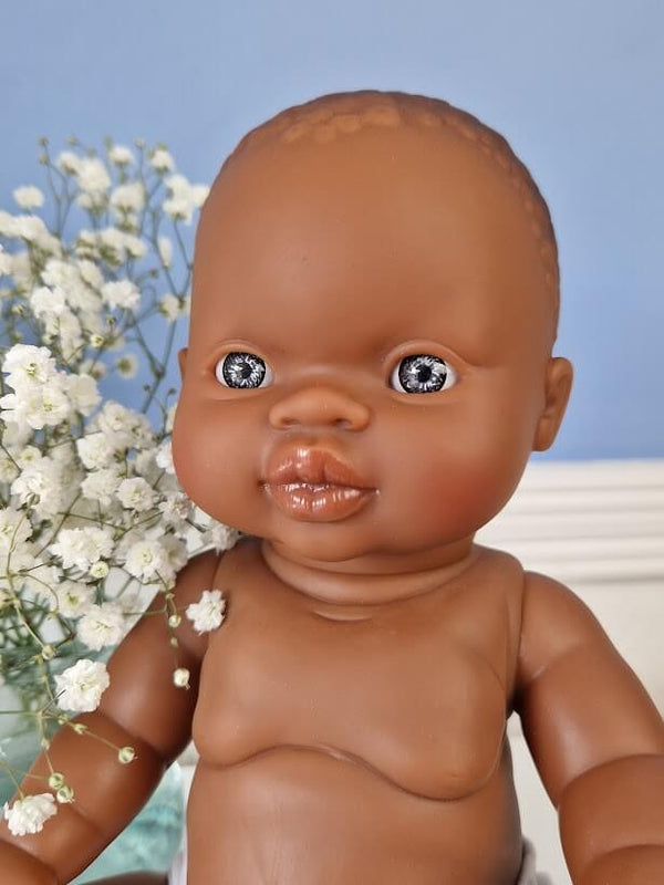 Minikane, Baby Boy Kofi (light eyes) **Does NOT Come w Underwear**