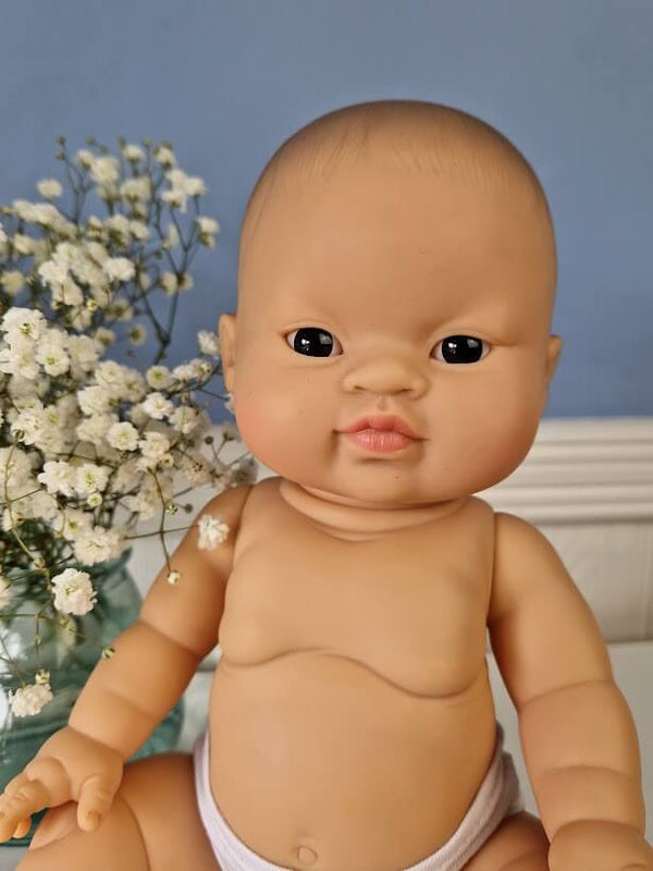 Minikane, Baby Girl Mai Ly (dark eyes) **Does NOT Come w Underwear**