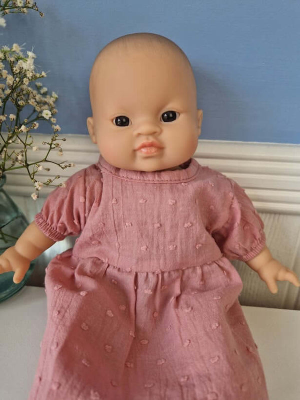 Minikane, Cotton Dress, Rose (Soft Baby)