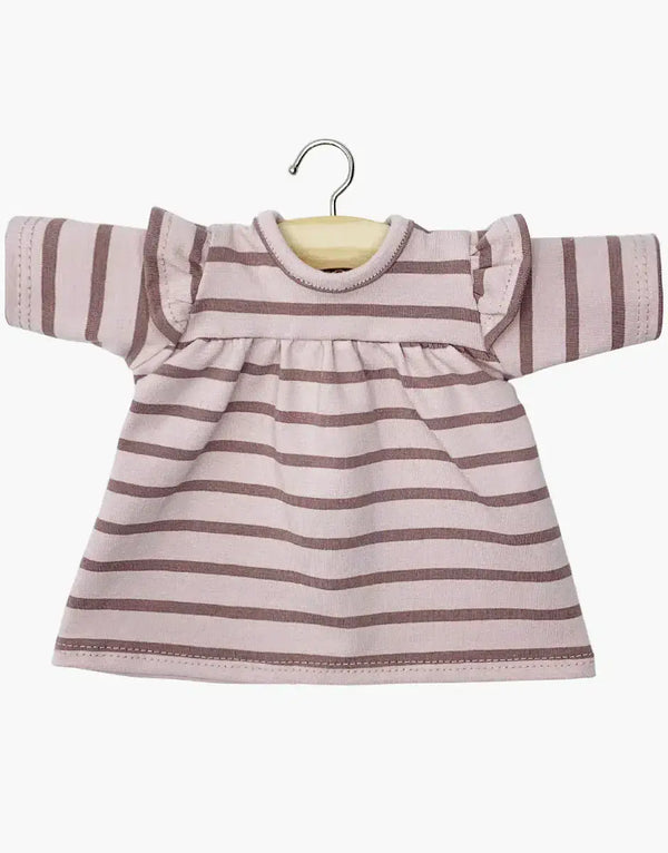 Minikane, Melody Jersey Dress in Orchid Pink Striped