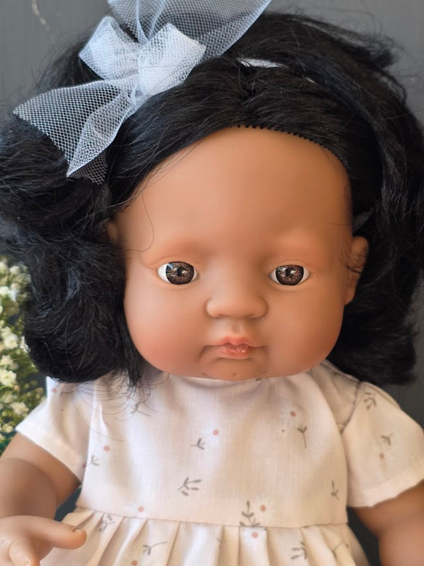 Miniland, Baby Girl Doll, Violet 38cm