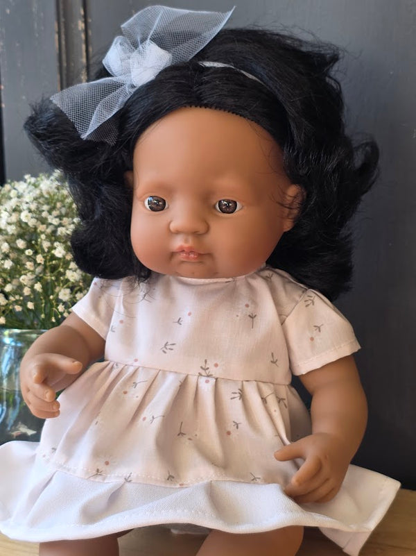 Miniland, Baby Girl Doll, Violet 38cm