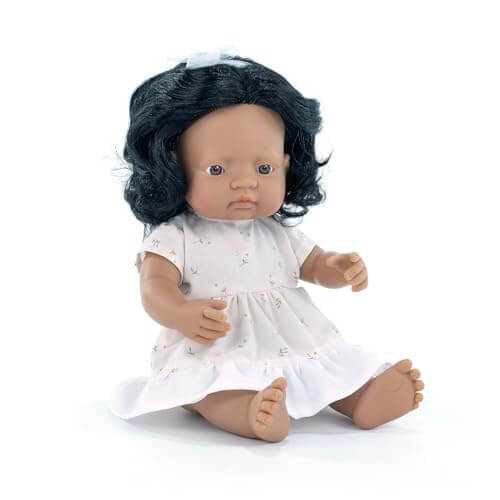 Miniland, Baby Girl Doll, Violet 38cm