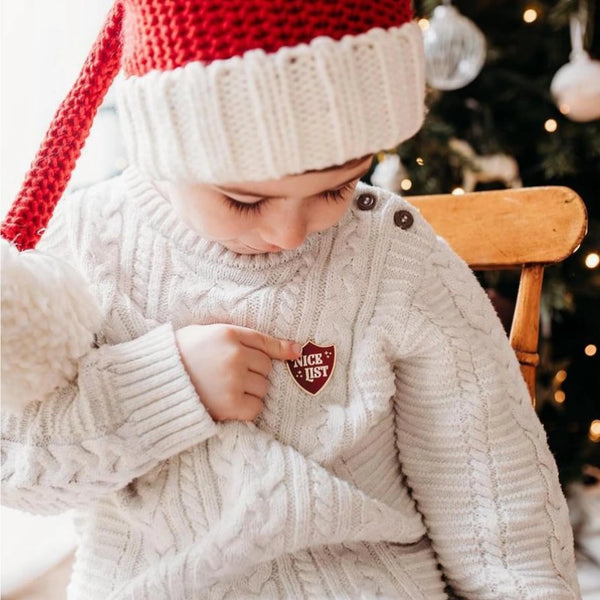 *PRE-ORDER* Nice List Badge Enamel Pin For Christmas & Children (DUE LATE SEPT)