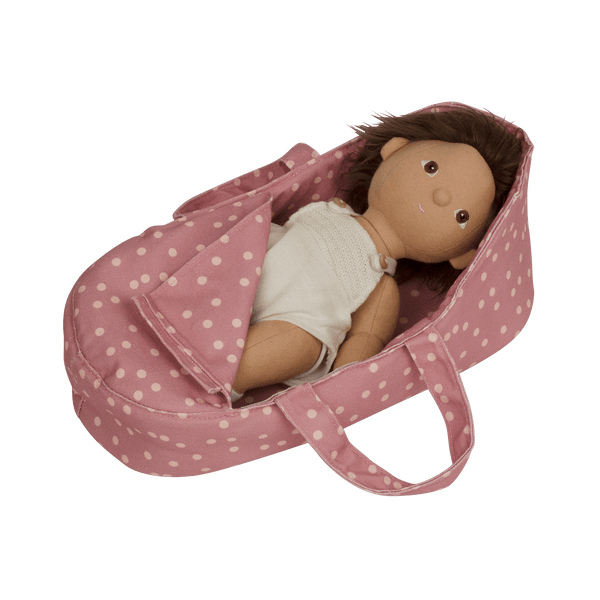 Olli Ella, Dinkum Dolls Carry Cot - Polka Dot