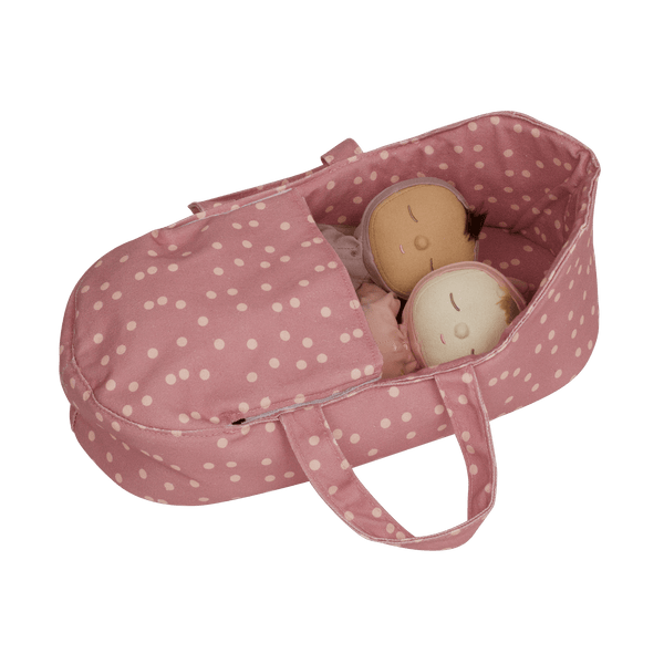Olli Ella, Dinkum Dolls Carry Cot - Polka Dot