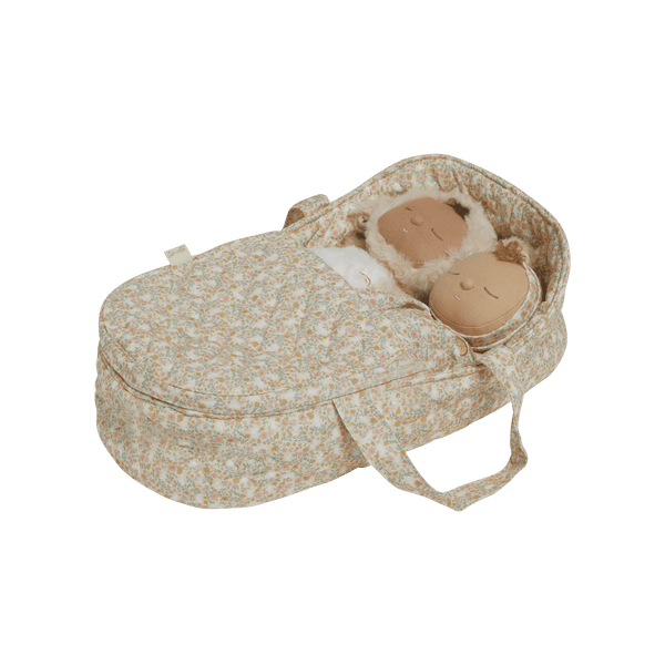 Olli Ella, Dinkum Dolls Quilted Carry Cot - Garden Floral