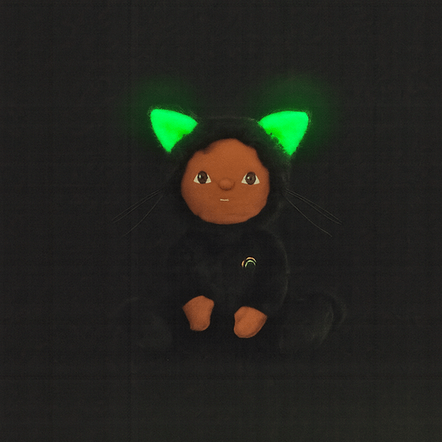 Olli Ella, Dinky Dinkum Doll - Carson Cat - Black