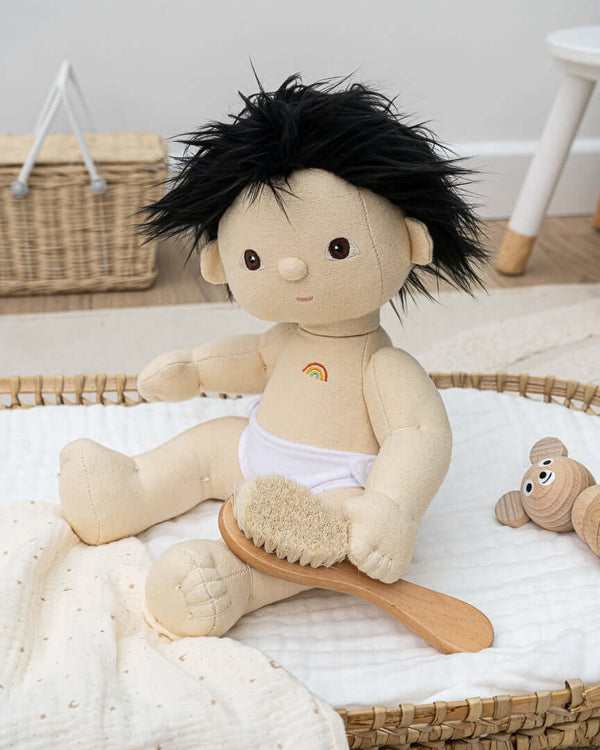 Olli Ella, Doll Pinewood Brush - Natural