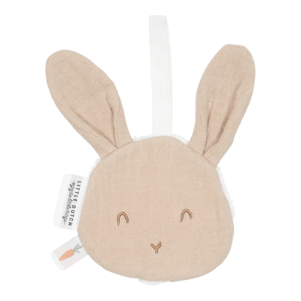Little Dutch, Pacifier Cloth Muslin - Bunny Beige