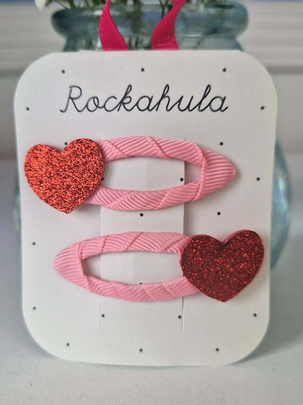 Rockahula, Love Heart Glitter Clips
